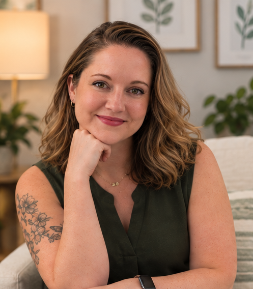 Professional headshot of Kim Rippy, LPC, trauma specialist offering EFIT therapy for trauma, therapy for complex trauma, and therapy for anxiety in Burke, Virginia. Clinicial Supervisor for licensed residents in counseling and residents in family and marriage therapy