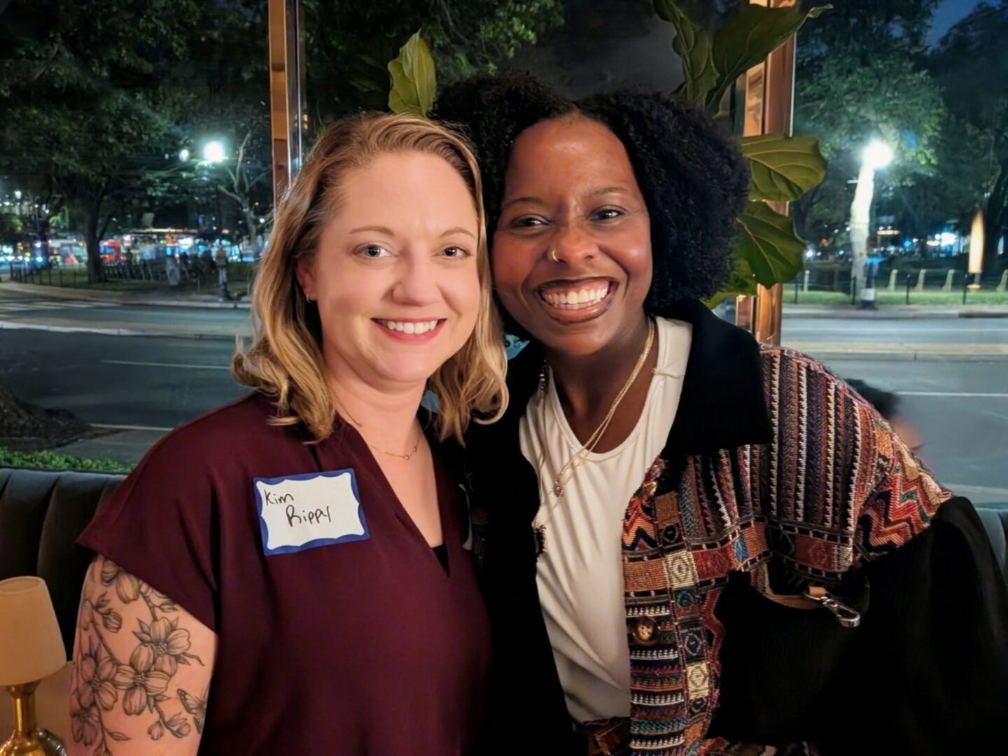 Kim and Essie at a meet-up for local couples therapists in DC | May 2026
